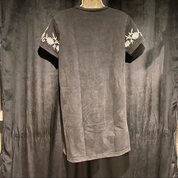 LA Hearts Embroidered Tee Shirt Dress - Picture 3 of 4